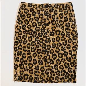 NWOT Ralph Lauren ‘Kaley’ Animal Print Linen Skirt